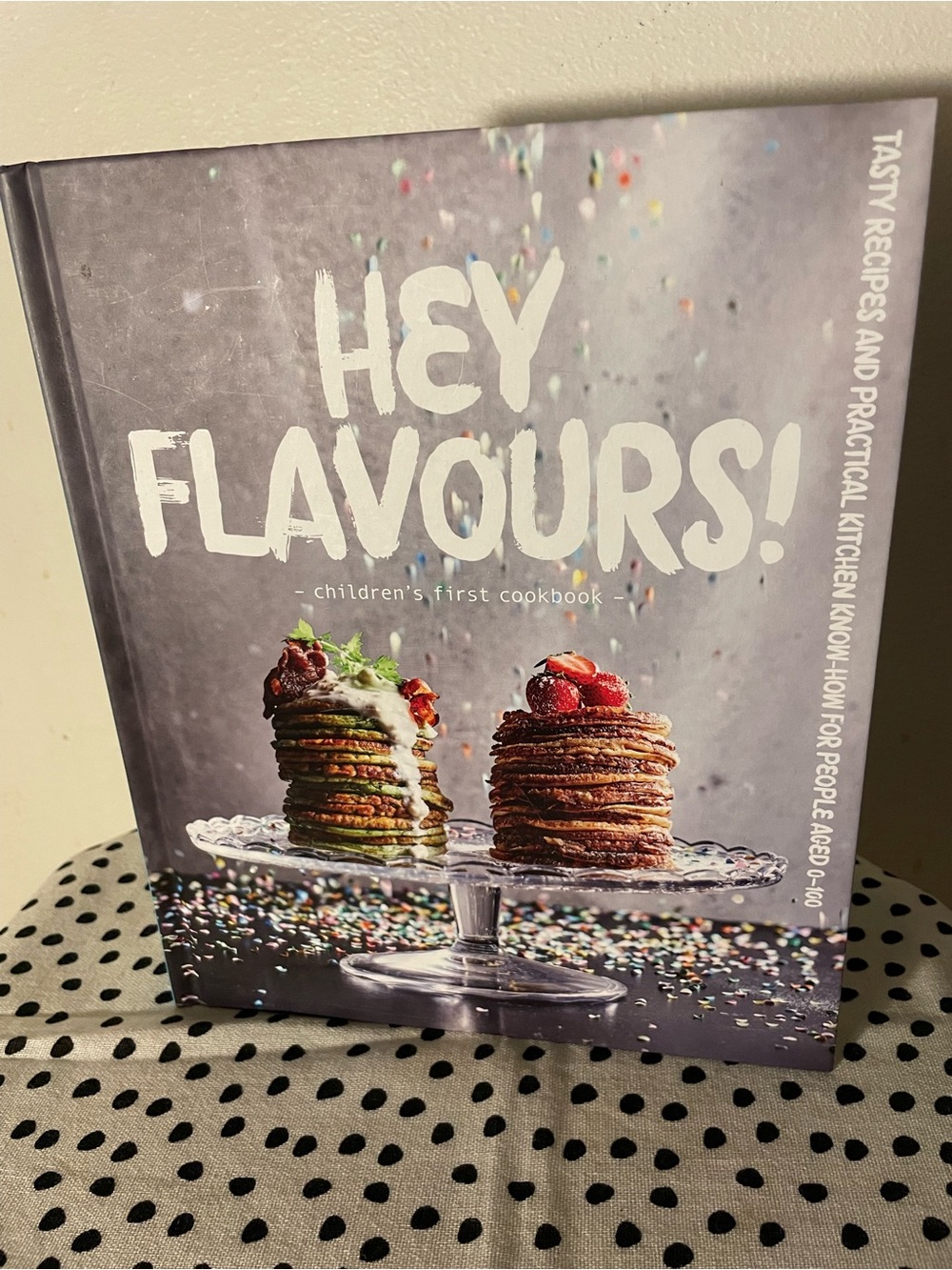 IKEA Hey Flavours! Cookbook - Gray Cover with Colorful Pancake Stacks